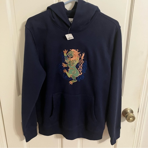 GAP Other - GAP Blue Sweatshirt w/added Celtic Lion Design OOAK